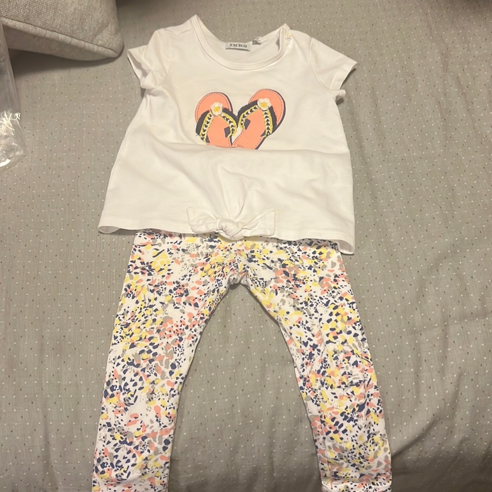 Like new Girls 18m IKKS toddler outfit